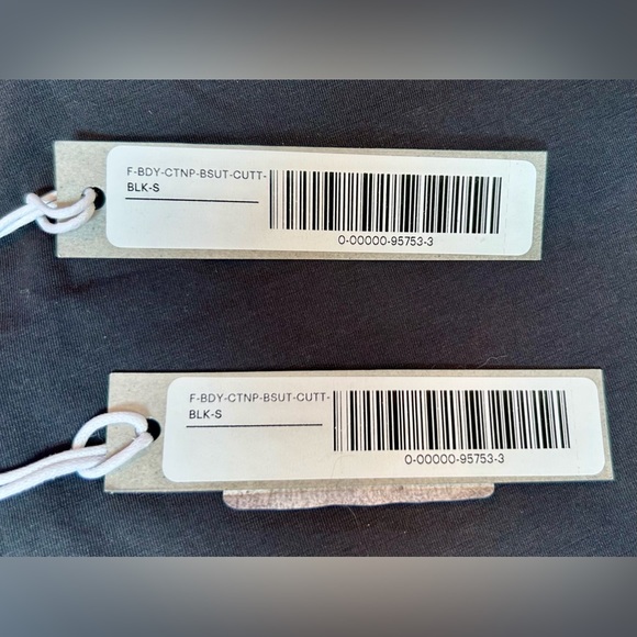 NWT Everlane Black Sleeveless Supima Cotton Cutaway Tank Bodysuit Thong, Small - Picture 12 of 13